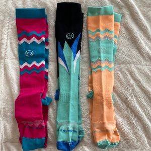 Crazy Compression Socks sm/md 3 pair